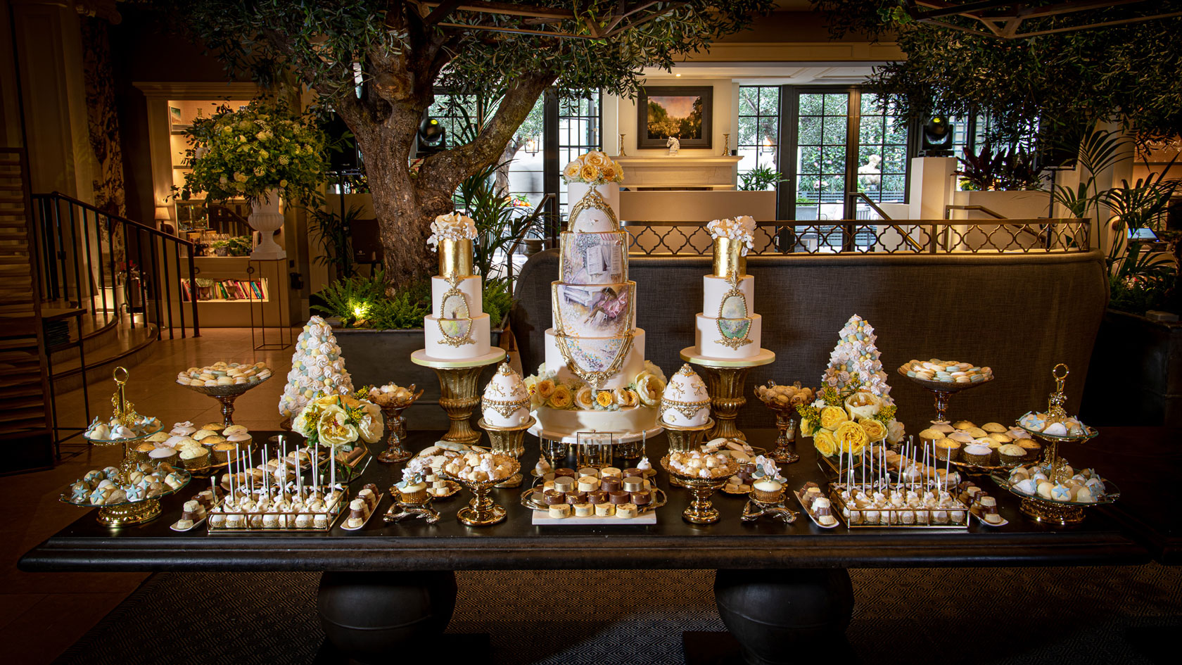 Indulgence Bar® Dessert Table at Kimpton Fitzroy by GC Couture, Pureveyors Of Luxury Cakes